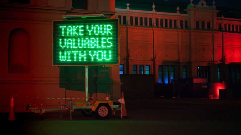 neon, text, phrase, green, light, 4k