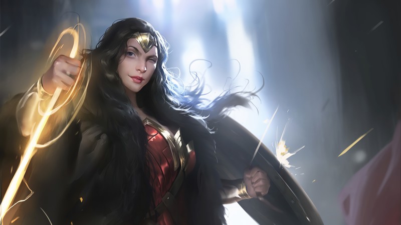 wonder woman, superheroes, artwork, hd, 4k, art
