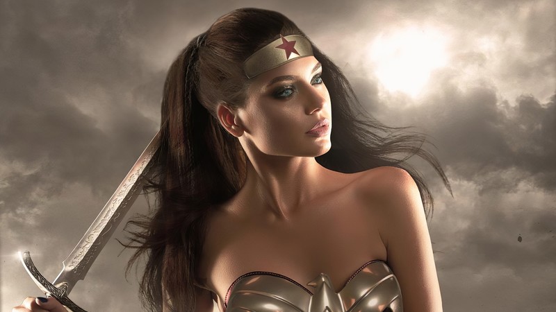 wonder woman, superheroes, cosplay, digital art, hd, deviantart