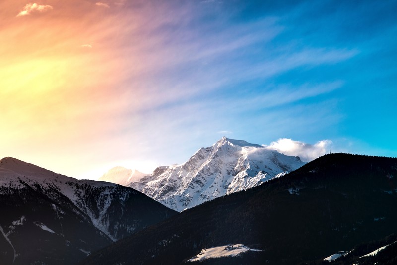 snow, mountains, nature, hd, 4k, 5k