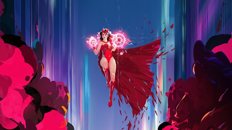 scarlet witch, superheroes, artwork, artist, digital art, hd, 4k, artstation