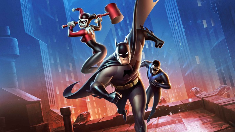 batman, harley quinn, nightwing, superheroes, artist, digital art, artwork, hd, 4k
