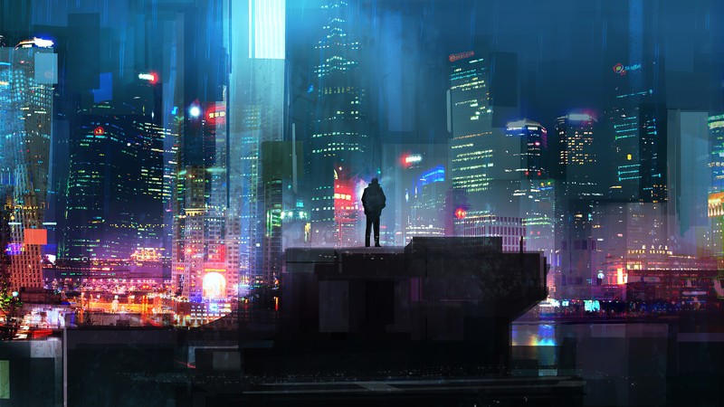 alone, sad, artist, artwork, digital art, hd, 4k, scifi, artstation