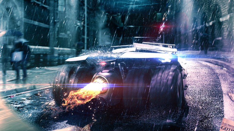 batmobile, batman, hd, 4k, artwork, artist, digital art, superheroes