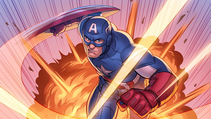 captain america, superheroes, artist, artwork, digital art, hd, 4k, behance