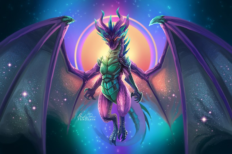 dragon, artist, artwork, digital art, hd, 4k, deviantart
