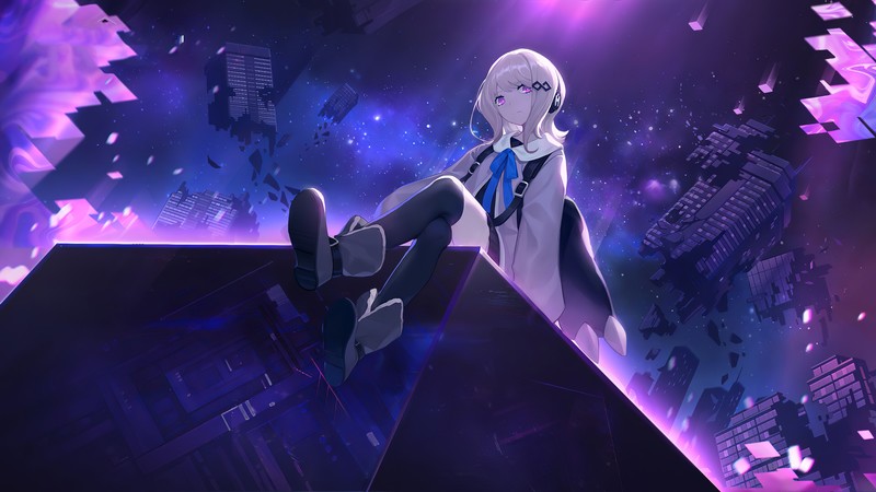 forever 7th capital, anime girl, anime, artist, artwork, digital art, hd, 4k