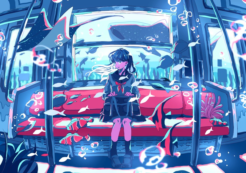 anime girl, anime, artist, artwork, digital art, hd, 4k