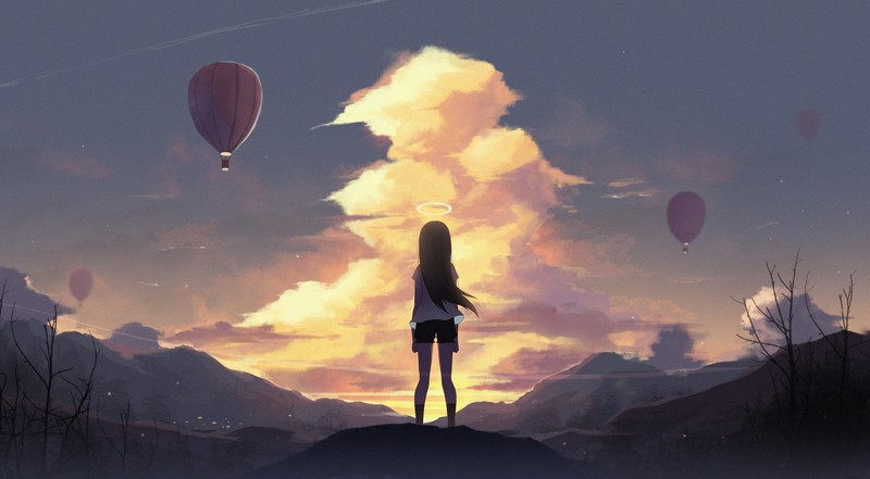 anime girl, anime, artist, artwork, digital art, hd, 4k, 5k, artstation