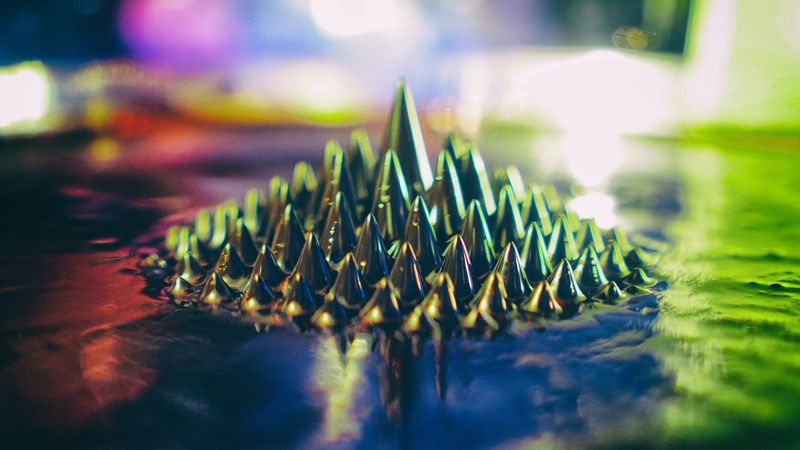 spikes, macro, light, green, wet, 4k