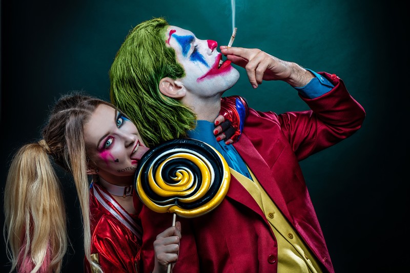 joker, harley quinn, superheroes, cosplay, artist, artwork, digital art, hd, 4k, behance