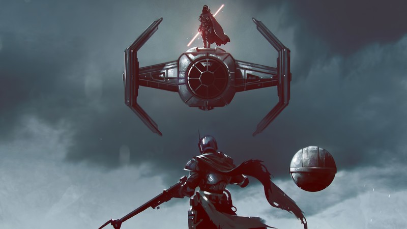the mandalorian, star wars, tv shows, darth vader, artist, artwork, hd, 4k