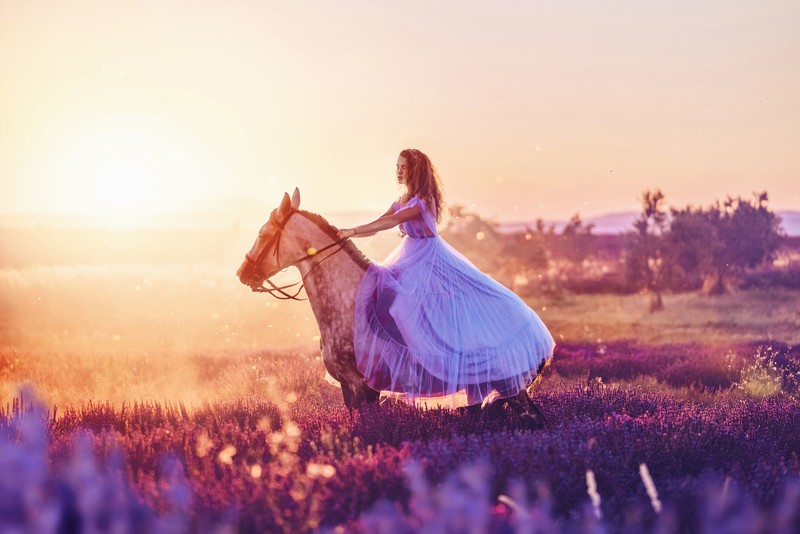 women, girls, horse, hd, 4k, field