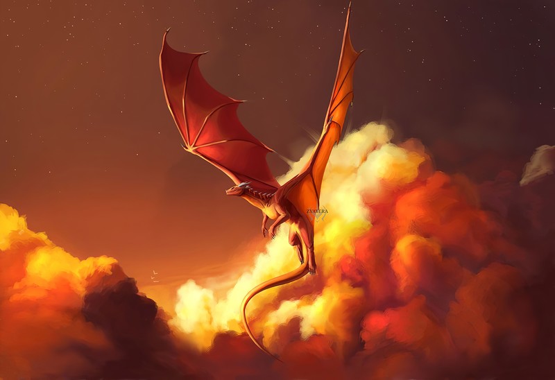 dragon, artist, artwork, digital art, hd, 4k, deviantart
