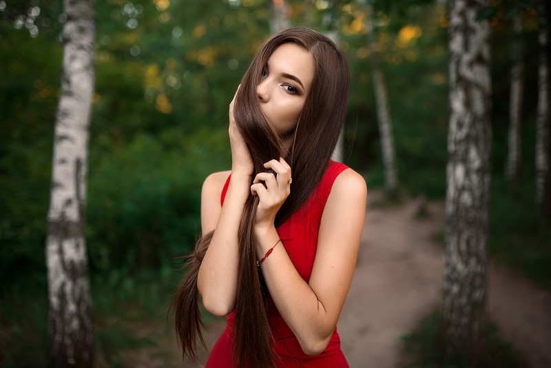red dress, girls, model, hd, 4k