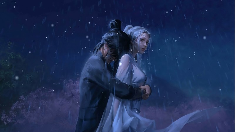 love, couple, artist, artwork, digital art, hd, 4k