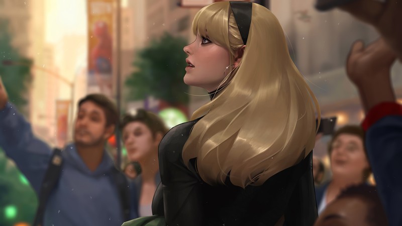 gwen stacy, superheroes, hd, 4k, artist, artwork, digital art, artstation