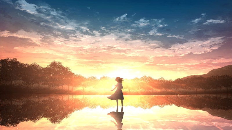 anime girl, anime, artist, artwork, digital art, hd, 4k