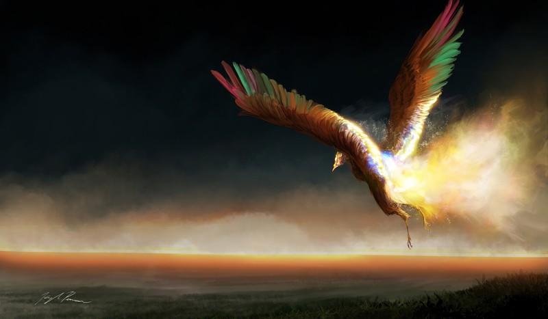 phoenix, artist, artwork, digital art, hd, 4k, artstation