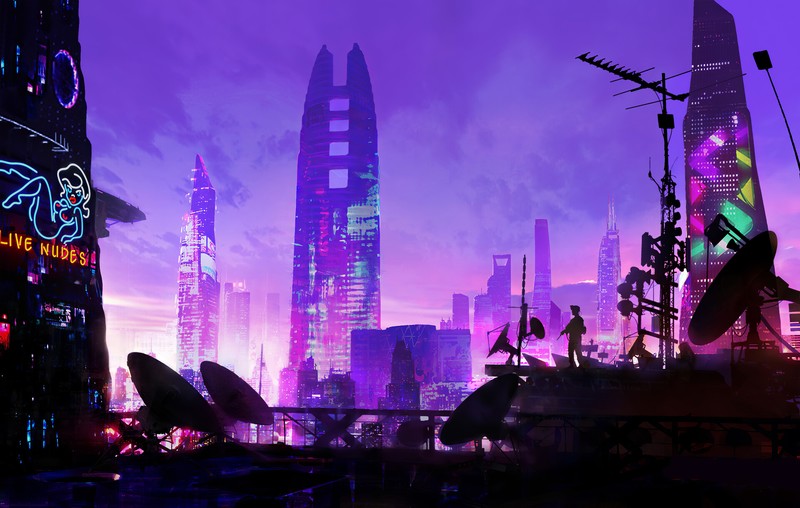 cyberpunk, city, artist, artwork, digital art, hd, 4k, artstation