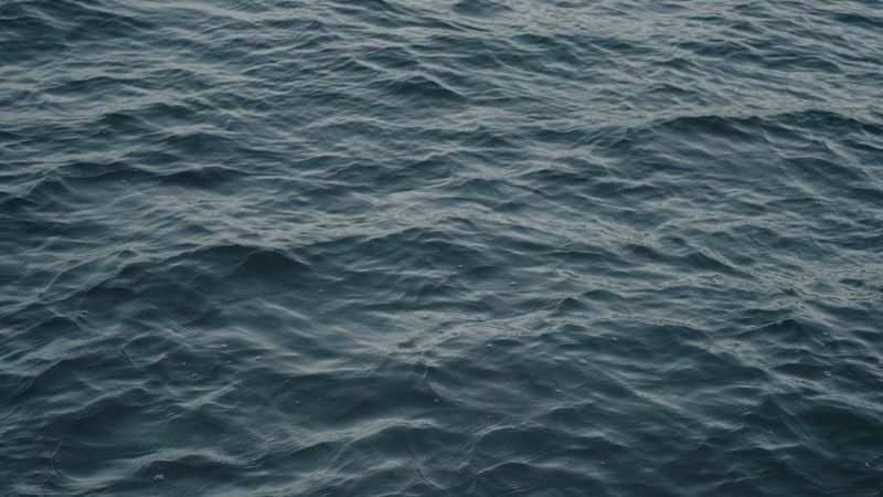 waves, ripples, water, surface, gray, 4k