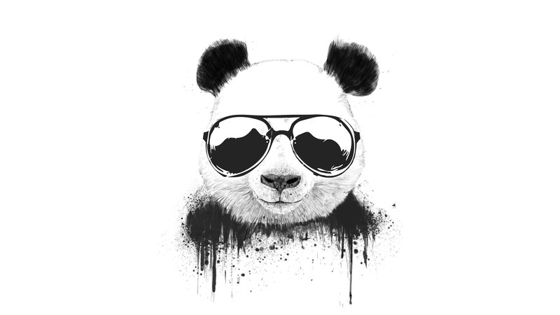 panda, artist, artwork, digital art, hd, 4k