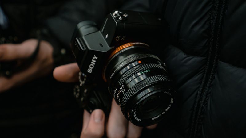 camera, black, photographer, hand, 4k