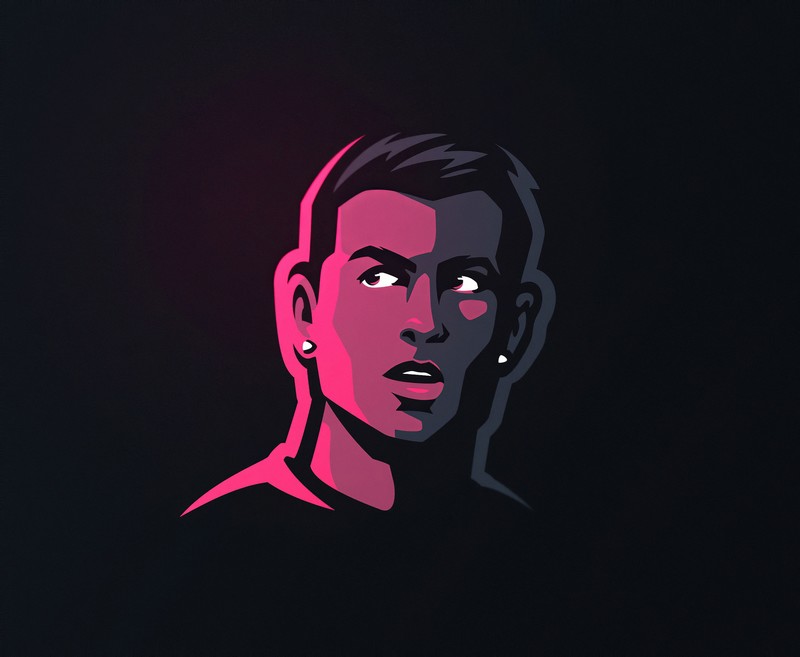 cristiano ronaldo, sports, football, hd, art, minimalism, minimalist