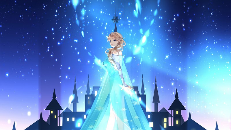 elsa, frozen, movies, artist, artwork, digital art, hd, 4k
