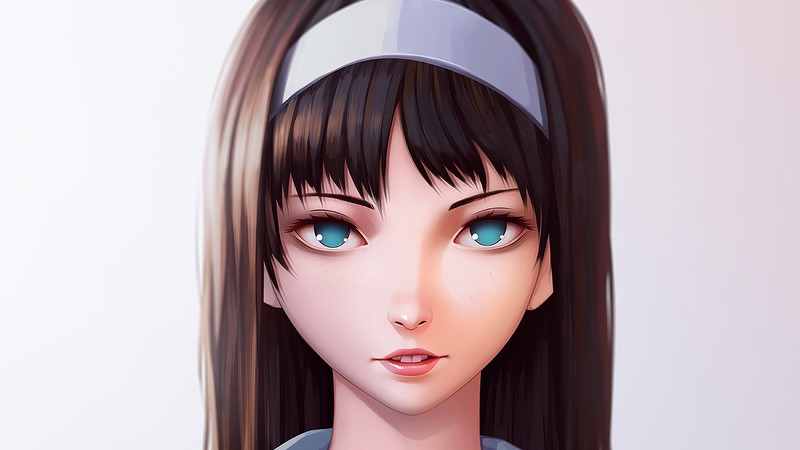 anime girl, anime, artist, artwork, digital art, hd, 4k