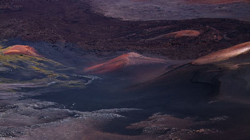land, relief, aerial view, desert, volcanic, 4k