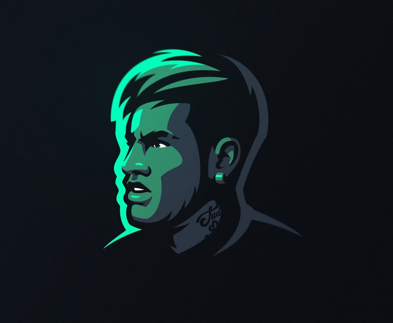 neymar jr, neymar, sports, football, hd, art, minimalism, minimalist