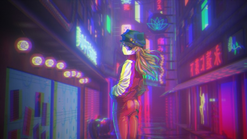 asuka langley soryu, neon genesis evangelion, anime girl, anime, hd, artist, artwork, digital art, 4k