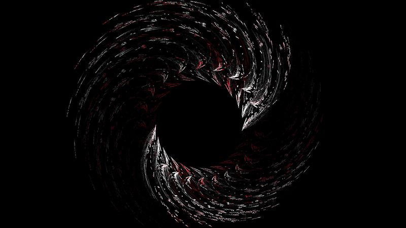 fractal, swirling, rotation, motion, abstraction, 4k