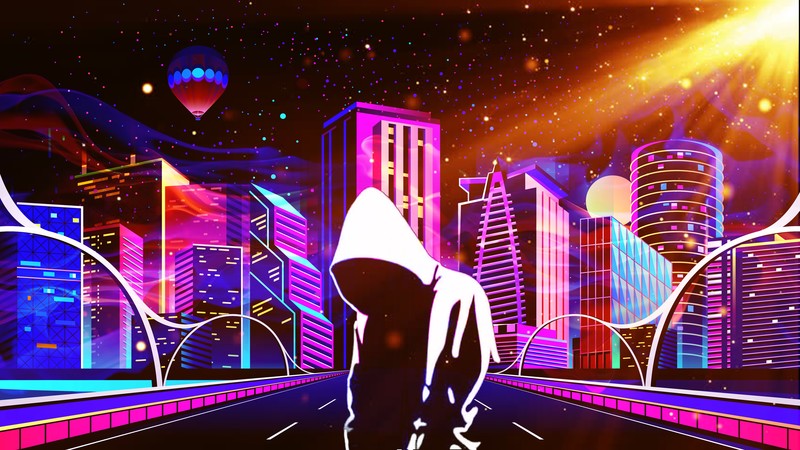 scifi, neon, artist, artwork, digital art, hd, 4k, deviantart, anonymus