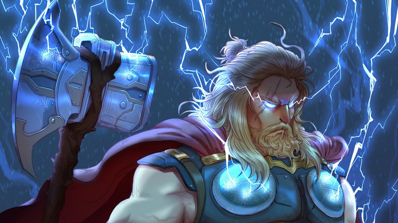 thor, hd, 4k, superheroes, artwork, digital art, artstation