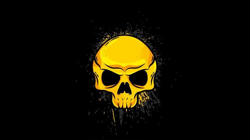 skull, artist, artwork, digital art, hd, 4k