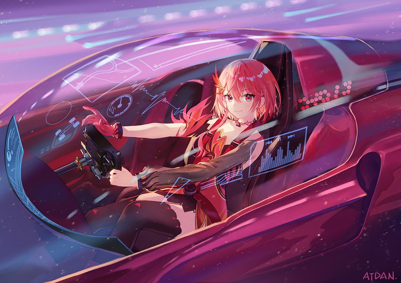 anime girl, anime, artist, artwork, digital art, hd, 4k