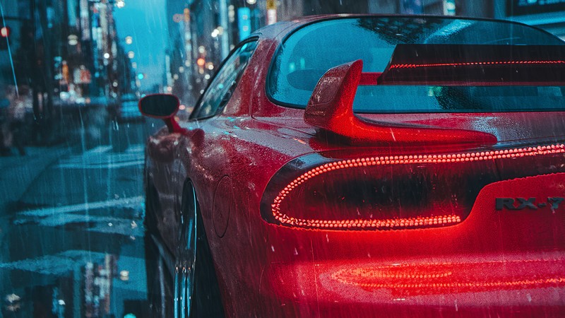 mazda rx7, mazda, cars, hd, 4k, artstation, artist, artwork, digital art