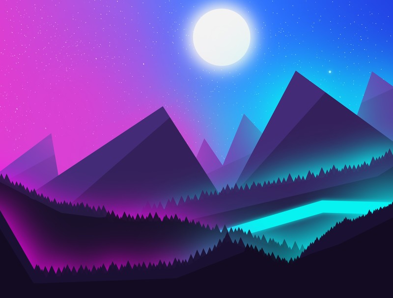 landscape, artist, artwork, digital art, hd, minimalism, minimalist, 4k