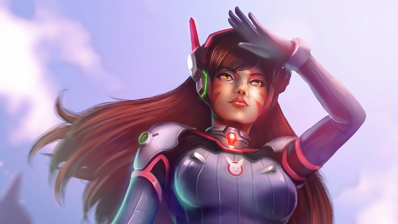 dva overwatch, overwatch, games, hd, artist, artwork, digital art, hd, 4k, artstation
