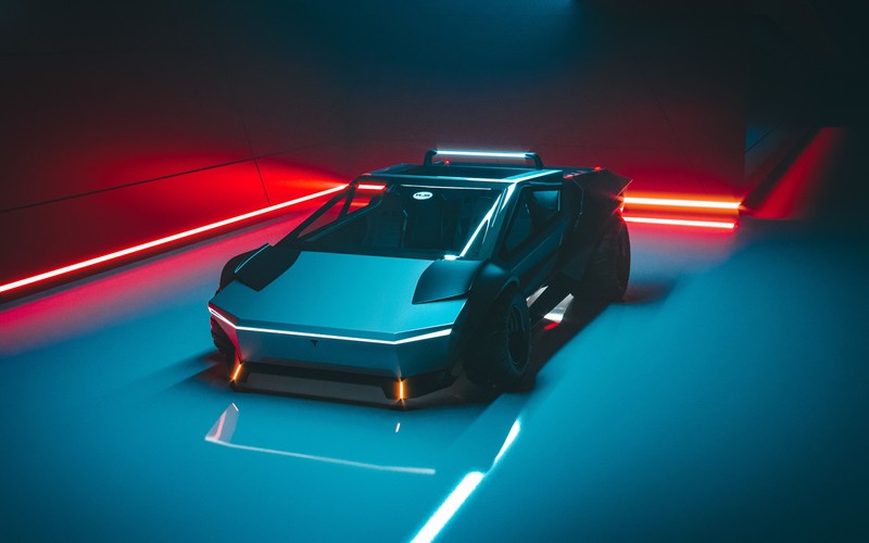 tesla cybertruck, tesla, hd, cars, 2022 cars, 4k, artstation