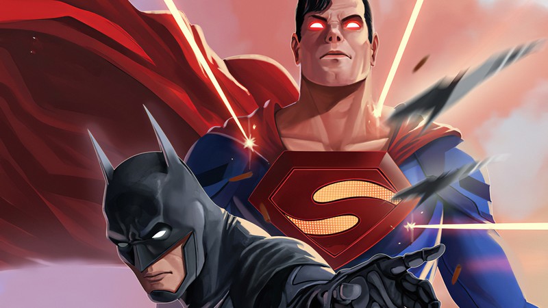 batman, hd, superheroes, digital art, artwork, superman, 4k