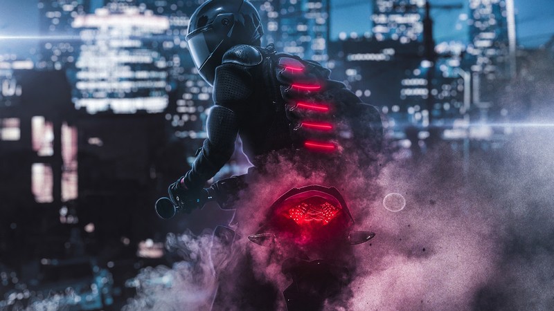 biker, burnout, bikes, hd, 4k