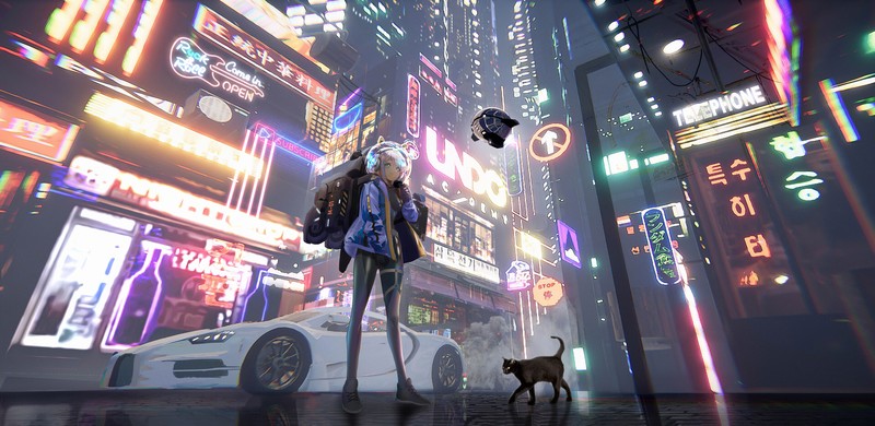 anime girl, anime, artist, artwork, digital art, hd, 4k, artstation
