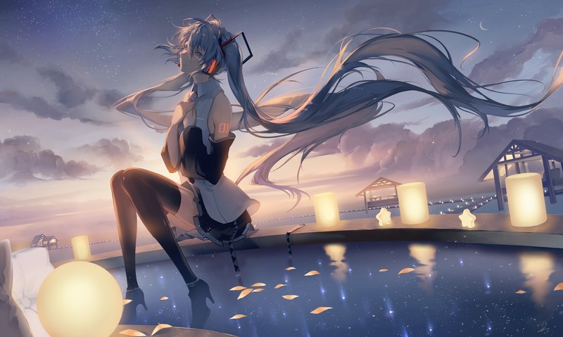 hatsune miku, anime girl, anime, hd, 4k