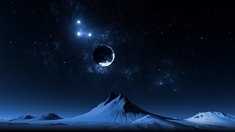 moon, artist, artwork, digital art, hd, 4k, sky, deviantart