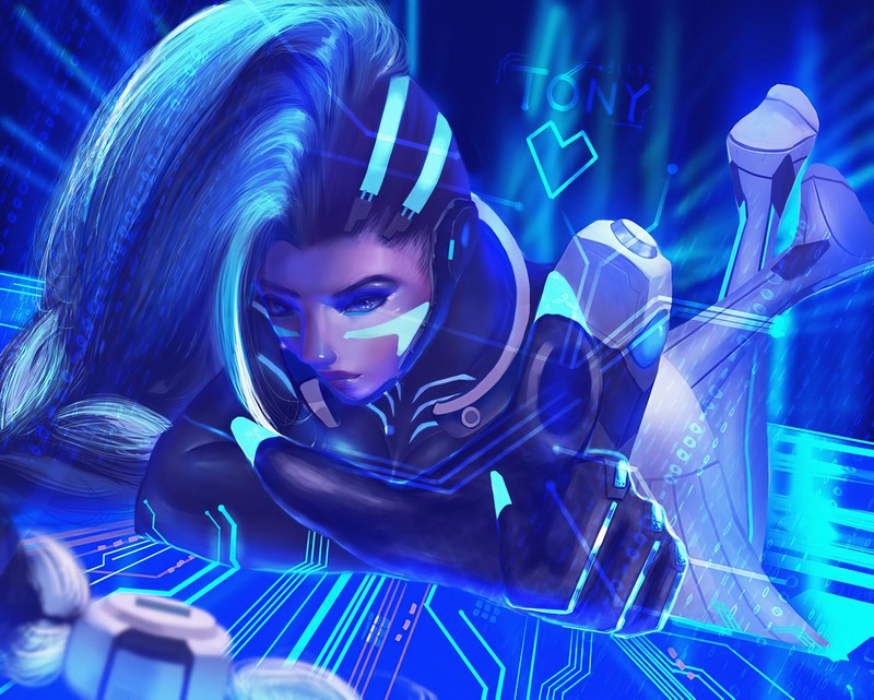 sombra, overwatch, artwork, games, deviantart, hd