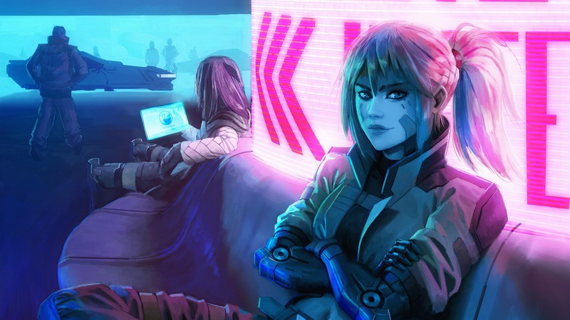 cyberpunk, artist, artwork, digital art, hd, 4k, deviantart