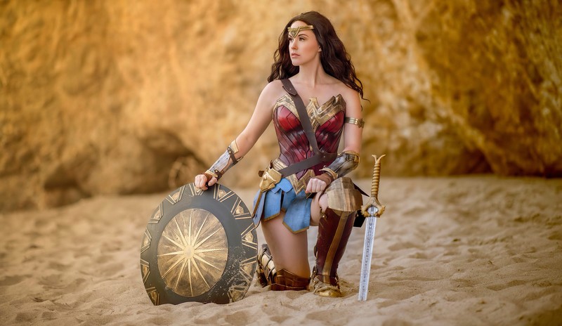 wonder woman, superheroes, hd, 4k, cosplay